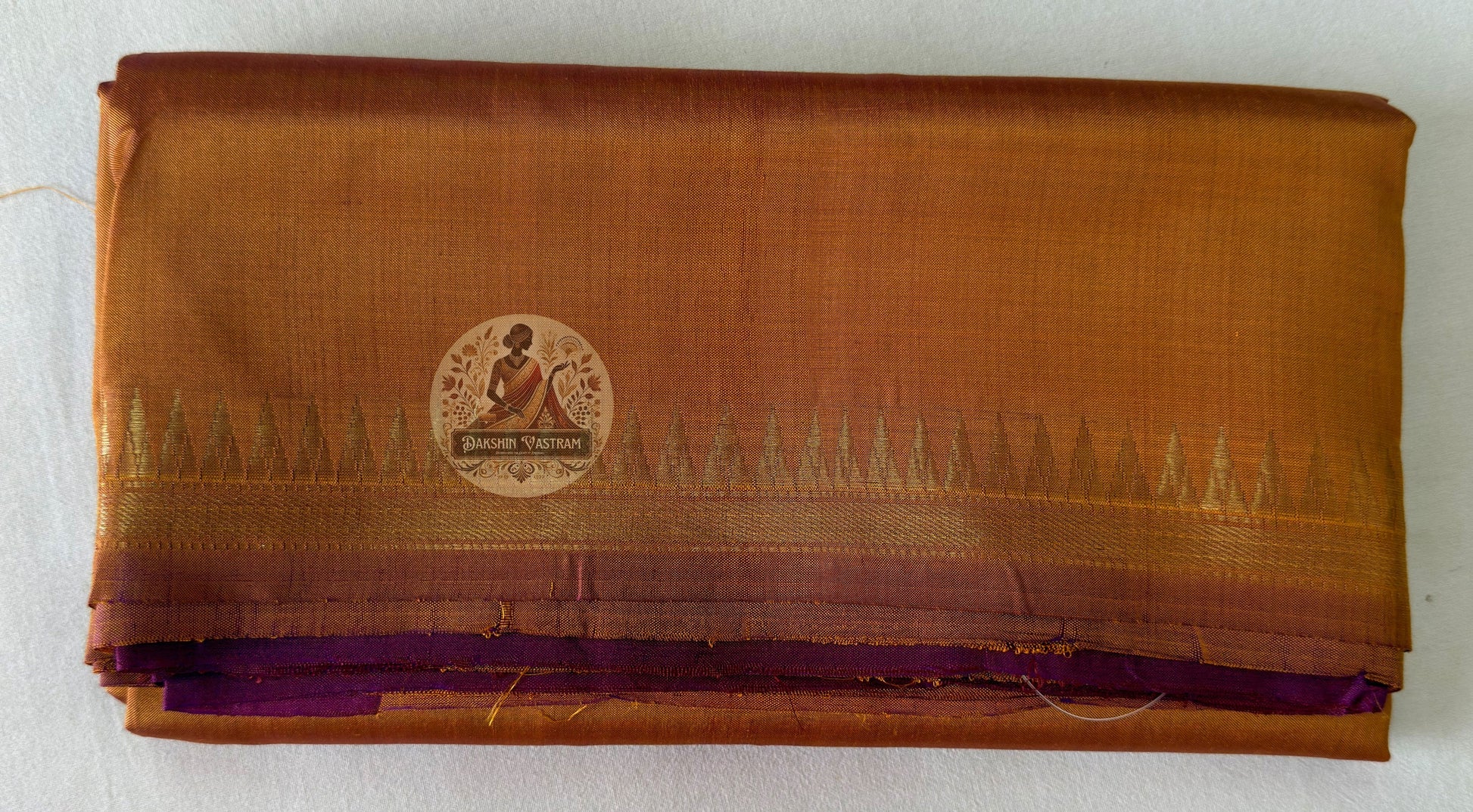 Shop Mulberry Silk Saree online – full saree flat display