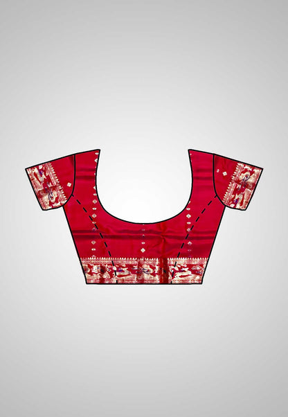 Blouse view featuring delicate embroidery and intricate patterns
