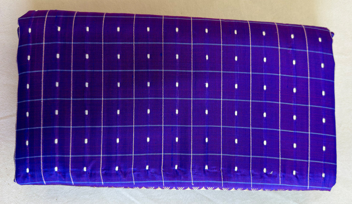 Buy Authentic Bishnupur Silk Saree online – Pallu motif and craftsmanship view