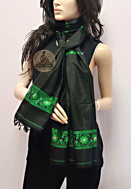 Explore Silk Fashion Online – Side angle showing rich silk drape