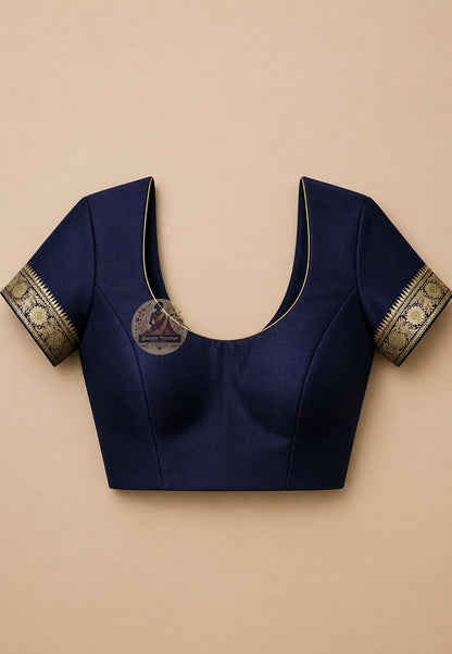 Matching blouse piece included with Baluchari Silk Saree, handloom trousseau weave Bengal West Bengal