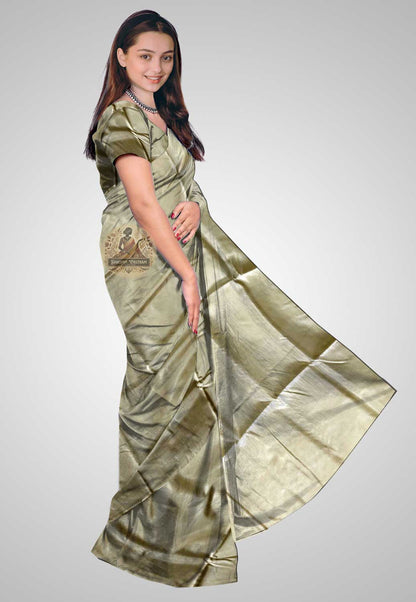Buy Pure Silk Than Saree online – Pure Silk Than Saree side view