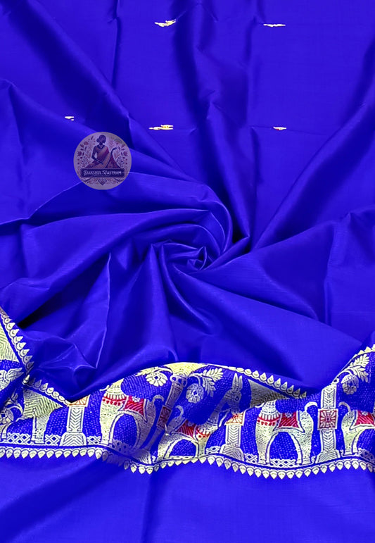 Buy Pure Silk Stole Online – Draped handloom stole front view