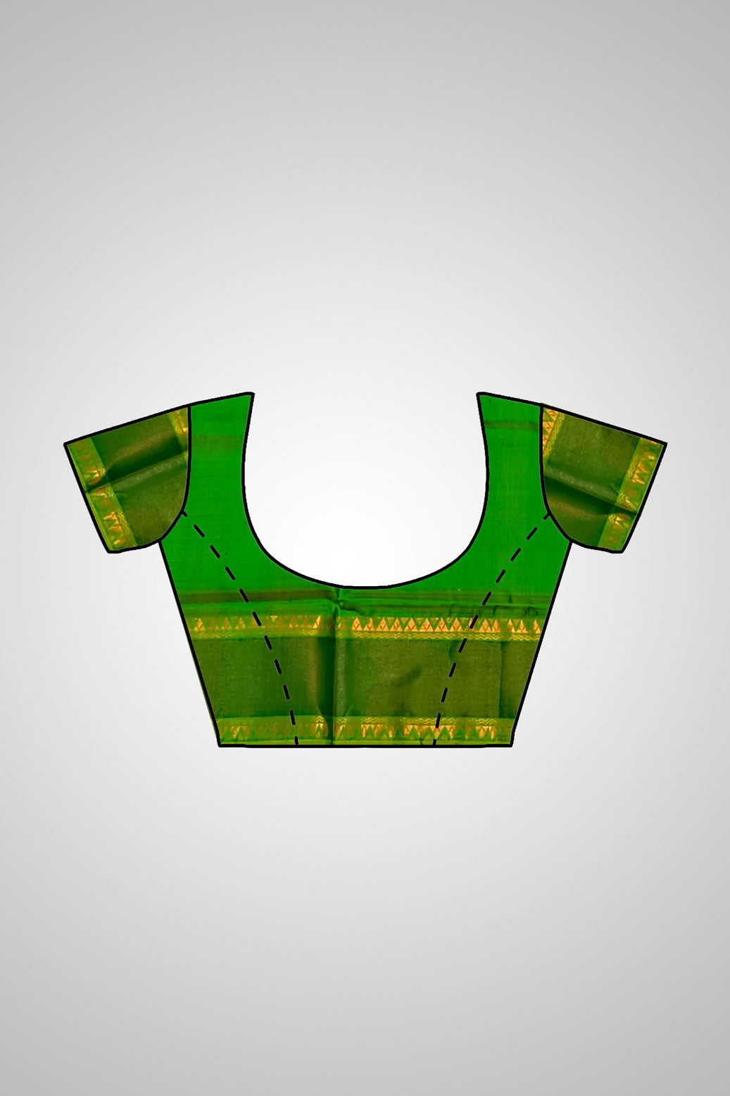 Buy Pure Silk Saree online – Complete view with matching blouse