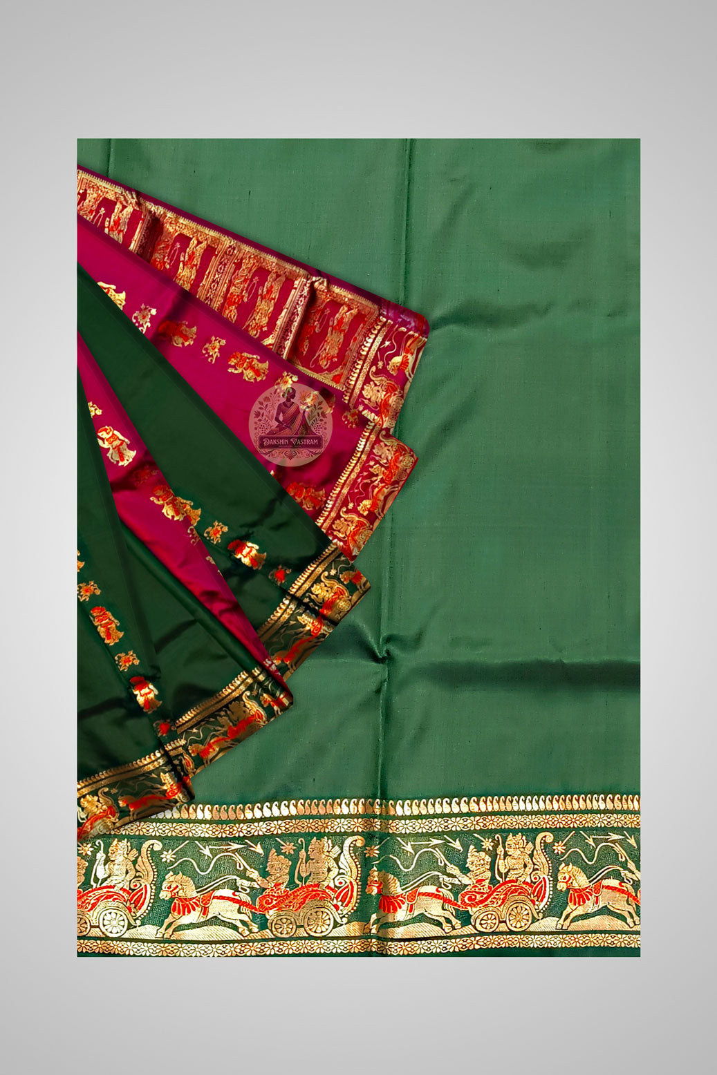 Buy Traditional Swarnachari Saree online – Close-up of weave and craftsmanship