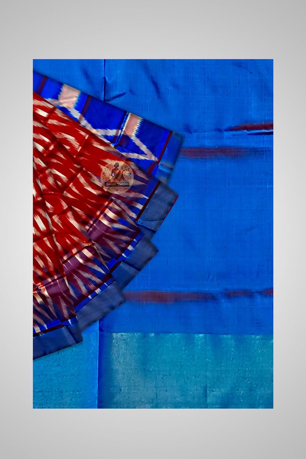 Buy Katan Silk Saree UK – Close-up of rich silk weave details