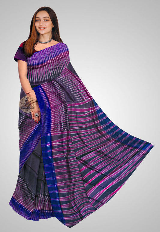 Pure Katan silk saree with rich texture and elegant drape
