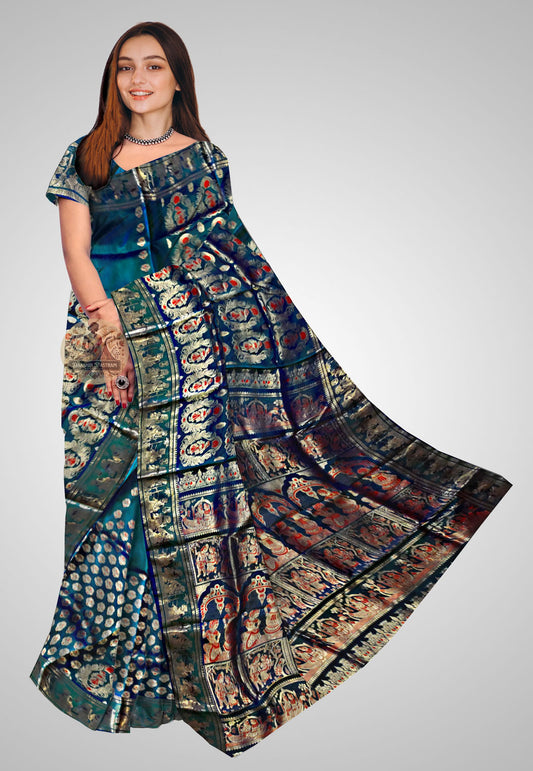 Buy Swarnachari Silk Saree online – Handloom Swarnachari Silk front view
