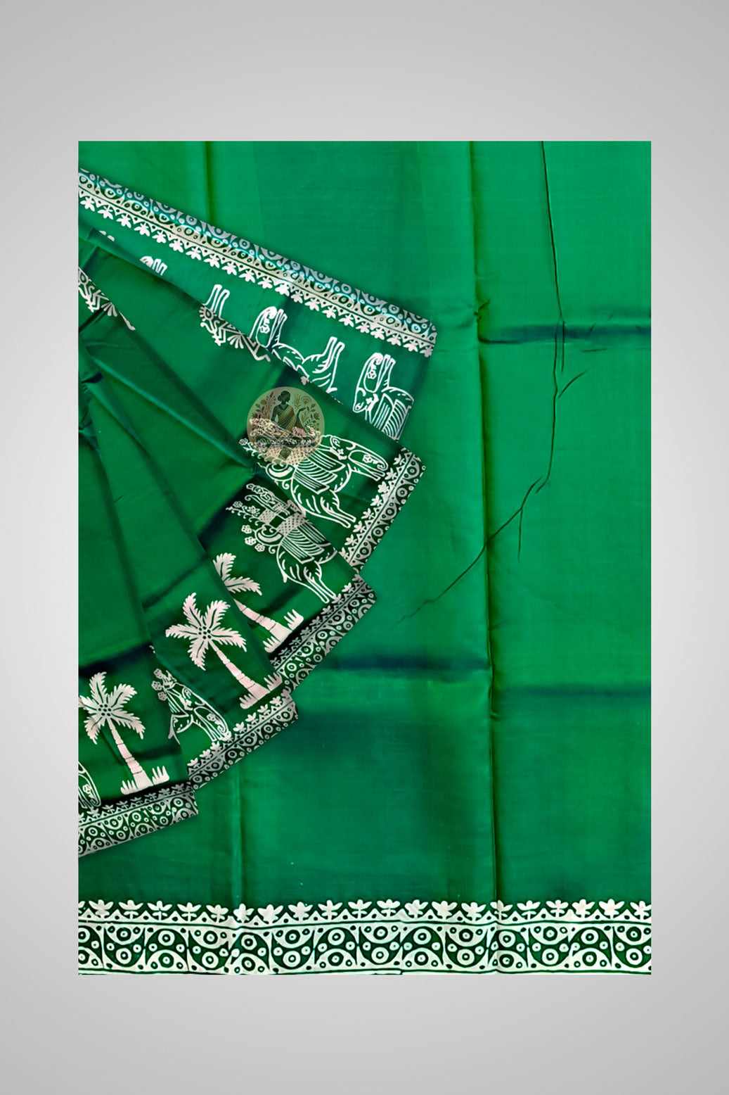 Buy Dakshin Vastram Indian pure silk saree - authentic handloom Bengal heritage weave for weddings and festive occasions