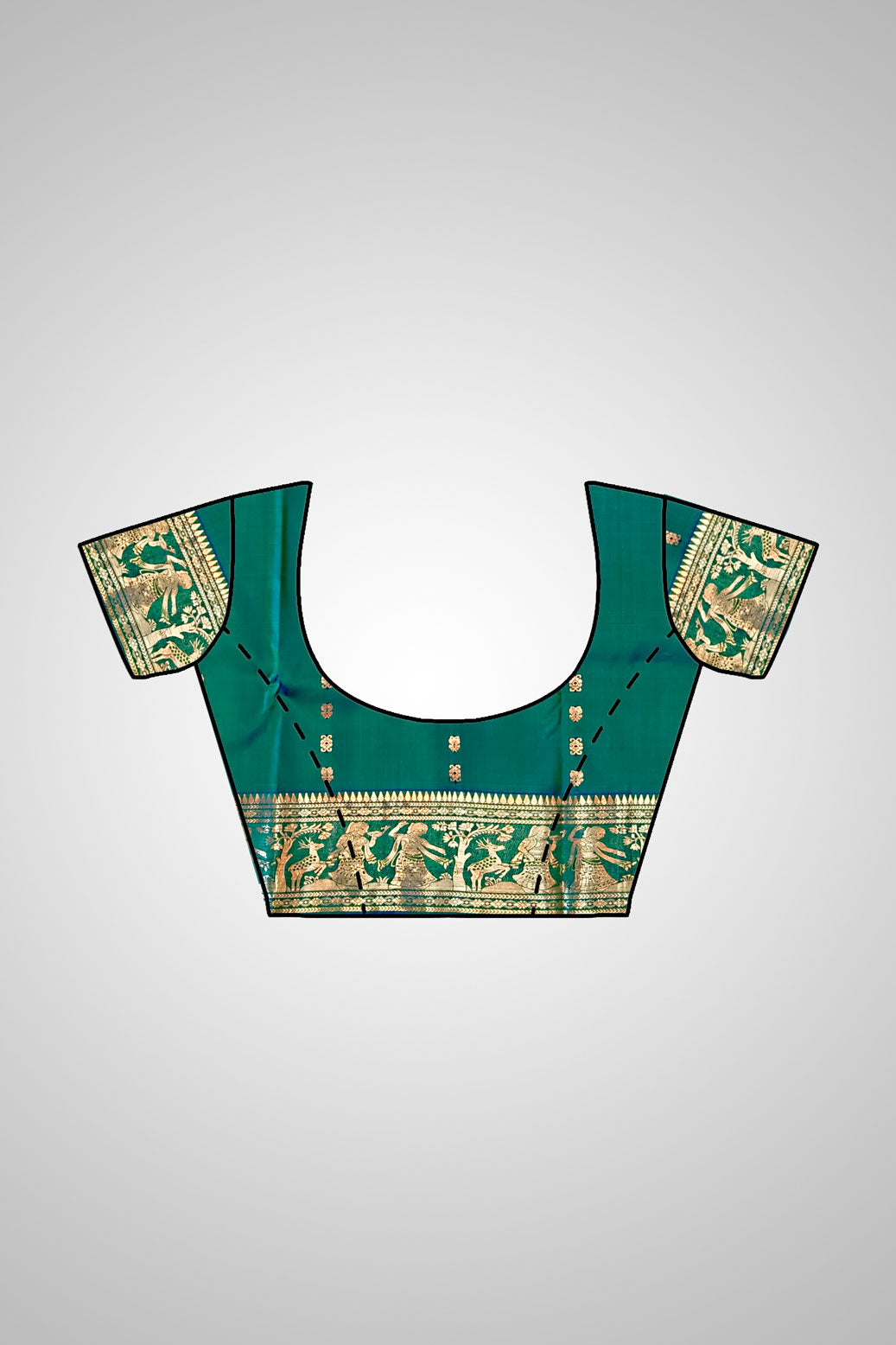 Shop Luxury Swarnachari Saree online – Saree and matching blouse set