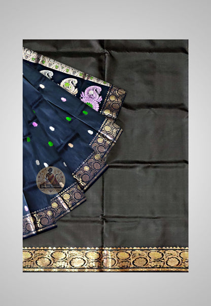 Buy Swarnachari Silk Saree online – Traditional Handloom Swarnachari Silk saree view