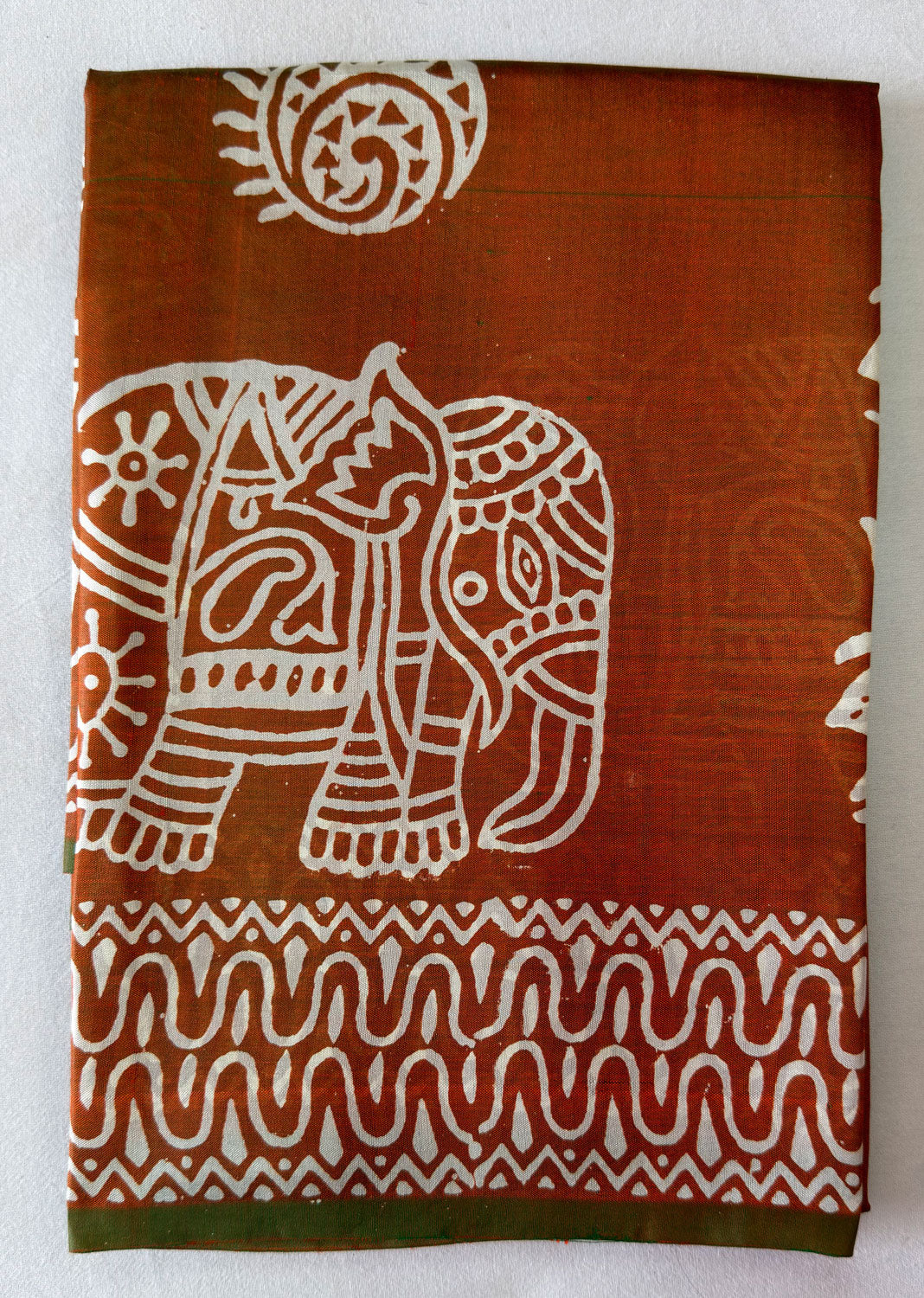 Shop Mulberry Silk Saree online – Full saree layout showing overall design