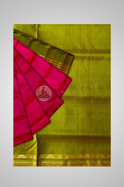 Shop Pure Silk Saree online – saree styled with matching blouse