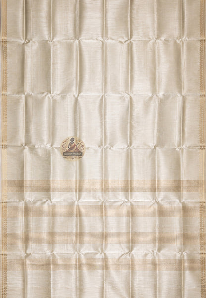 Detailed close-up of hand-woven border on Bishnupur Pure Katan Silk Saree showing heirloom-quality Bishnupur weave patterns in tightly woven fine pure Katan silk that deepens with time