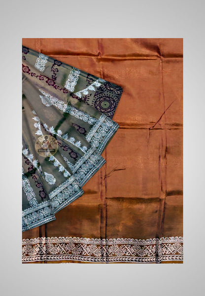Buy Bishnupuri Katan Silk Saree online – Bishnupuri Katan Silk Saree view
