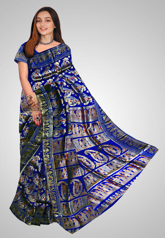 Buy Handloom Swarnachari Pure Silk Saree online – front view