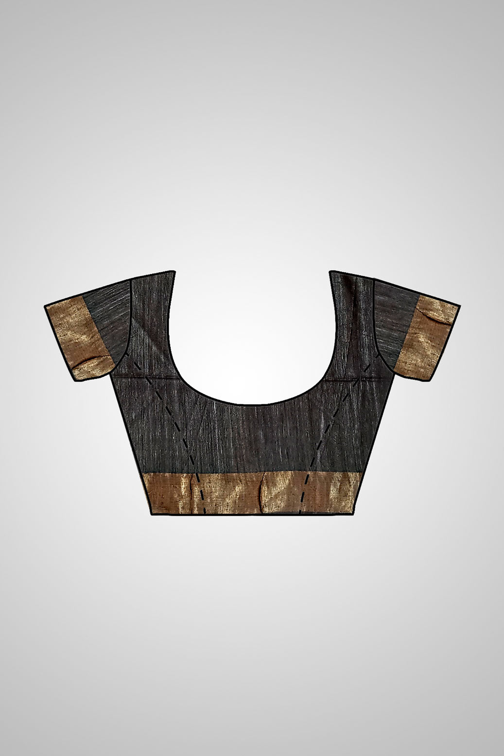 Shop Raw Silk Tussar Saree – Saree paired with matching blouse