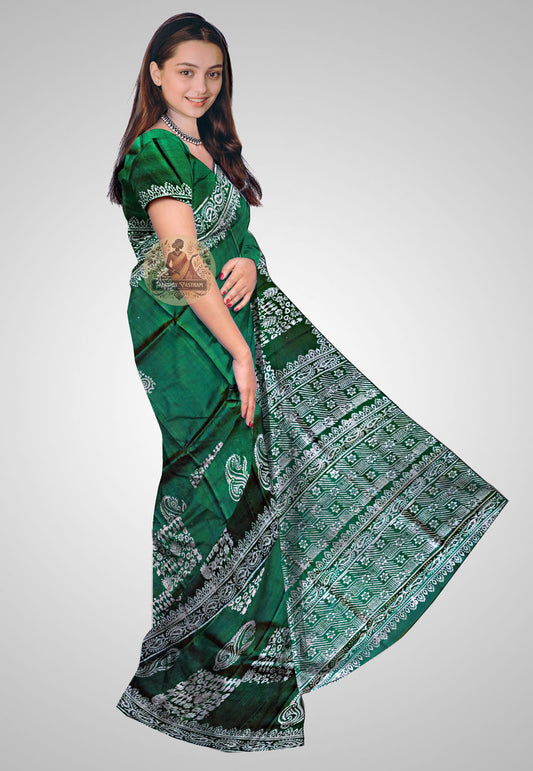 Buy Bishnupur Silk Saree online – Bishnupur Silk Saree side view