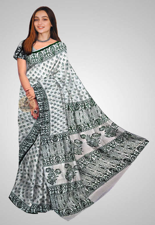 Buy Bishnupuri Katan Silk Saree online – Bishnupuri Katan Silk Saree front view