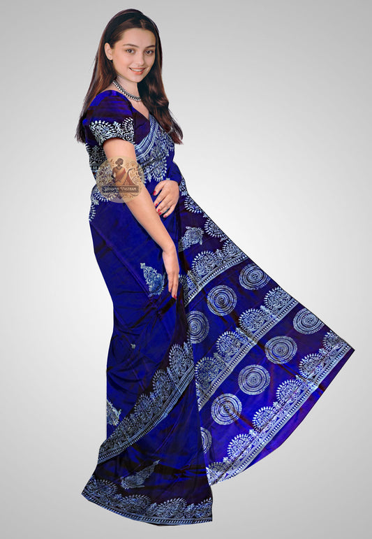 Bishnupur Silk Saree | Bishnupuri Katan Silk Saree with Traditional Handwoven Detailing