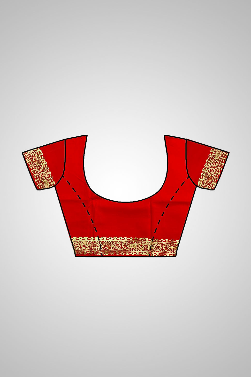 Buy Handloom Pure Silk Saree – Saree with blouse view