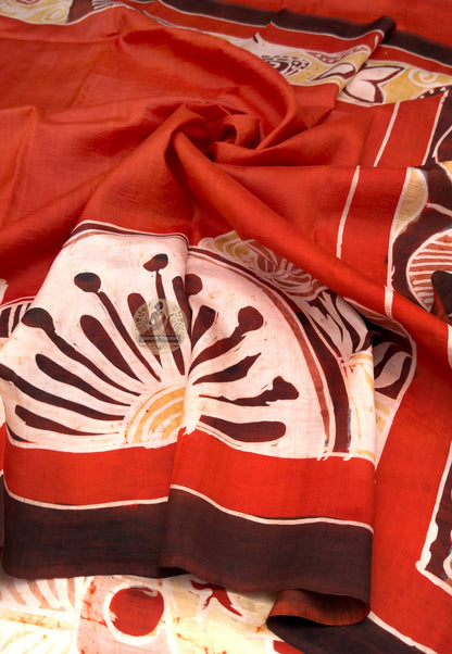 Detailed close-up of hand-woven border on Bishnupur Pure Katan Silk Saree showing festival-ready Bishnupur weave patterns in tightly woven fine pure Katan silk, crafted for Durga Puja 2026