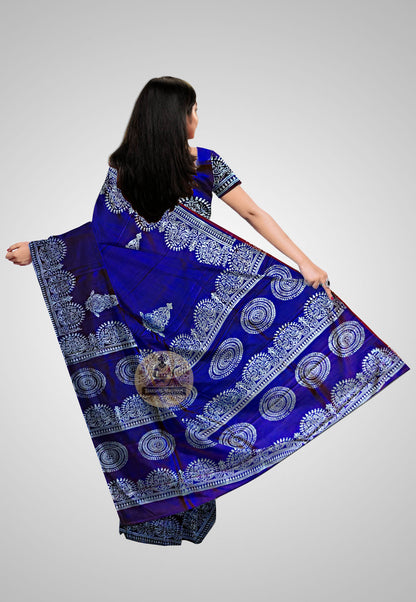 Bishnupur Silk Saree | Bishnupuri Katan Silk Saree with Traditional Handwoven Detailing
