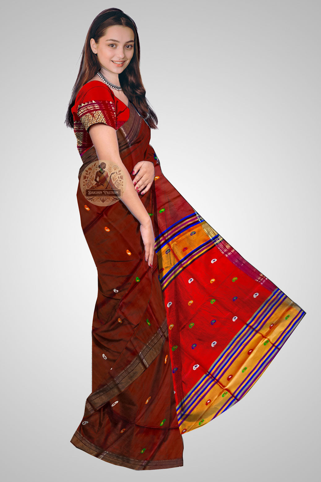 Pure Silk Saree online – Elegant silk side view