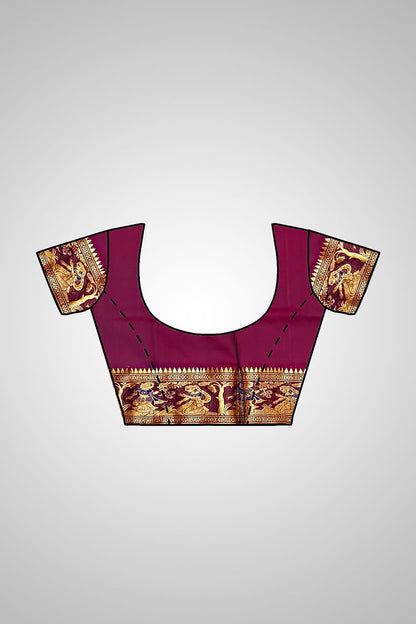 Shop Swarnachari Saree with blouse – Complete saree and blouse set