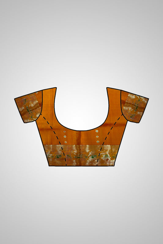 Shop Handloom Silk Saree online – View with blouse included