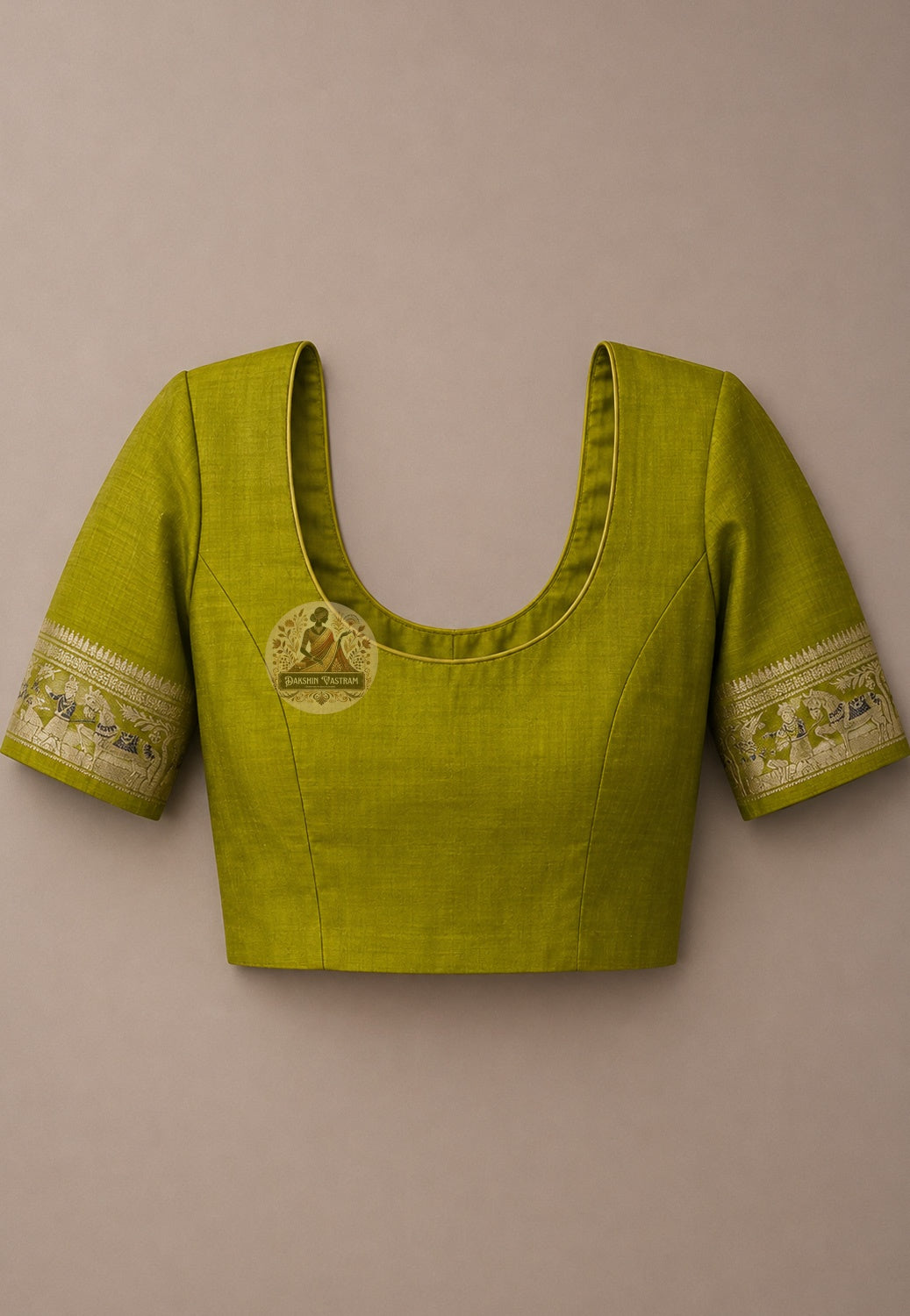 Matching blouse piece included with Swarnachari Silk Saree golden zari Saraswati Durga Puja Saptami 2026 Bengal