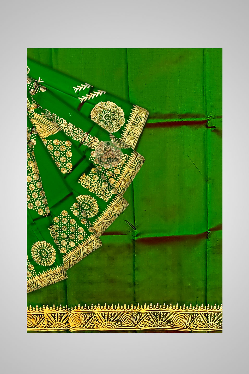 Shop Handloom Pure Katan Silk – Close-up of fabric weave and texture