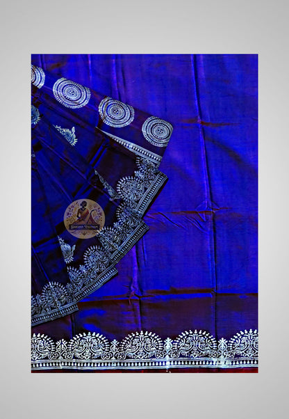 Bishnupur Silk Saree | Bishnupuri Katan Silk Saree with Traditional Handwoven Detailing
