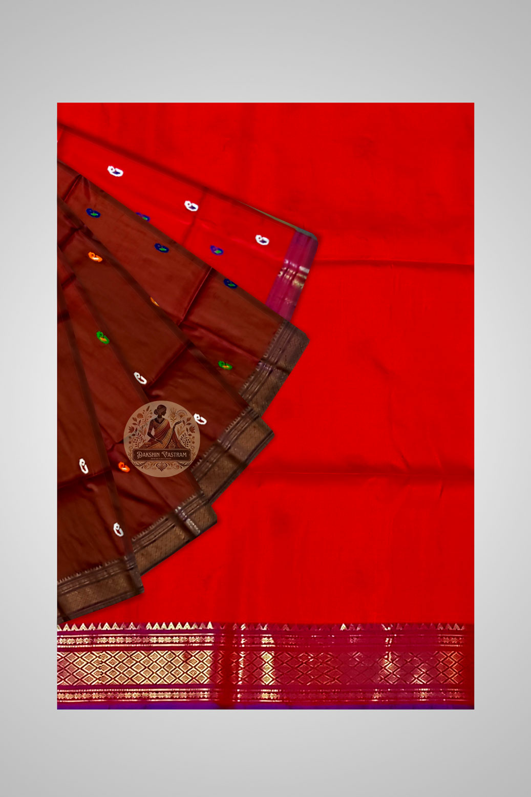 Order Pure Silk Saree online – Detailed weave and pallu view