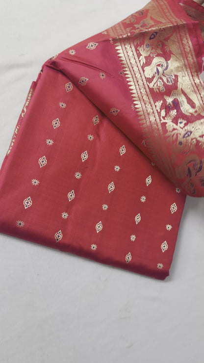 Swarnachari Saree | Handloom Swarnachari Saree – Traditional Elegance & Luxurious Craft