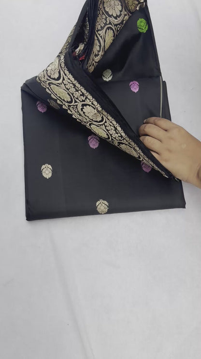 Swarnachari Saree | Traditional Handloom Swarnachari Silk Saree with Intricate Motifs