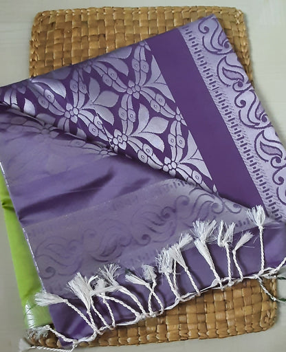 Buy South Indian Saree online – Semi Silk Saree back view