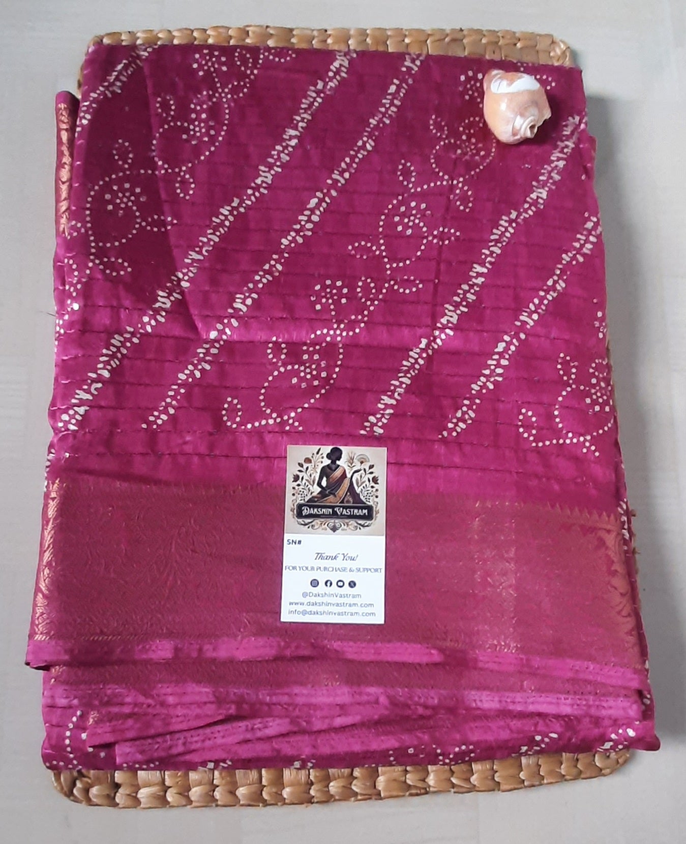 Buy South Indian Saree online – Sequins Silk Saree front view