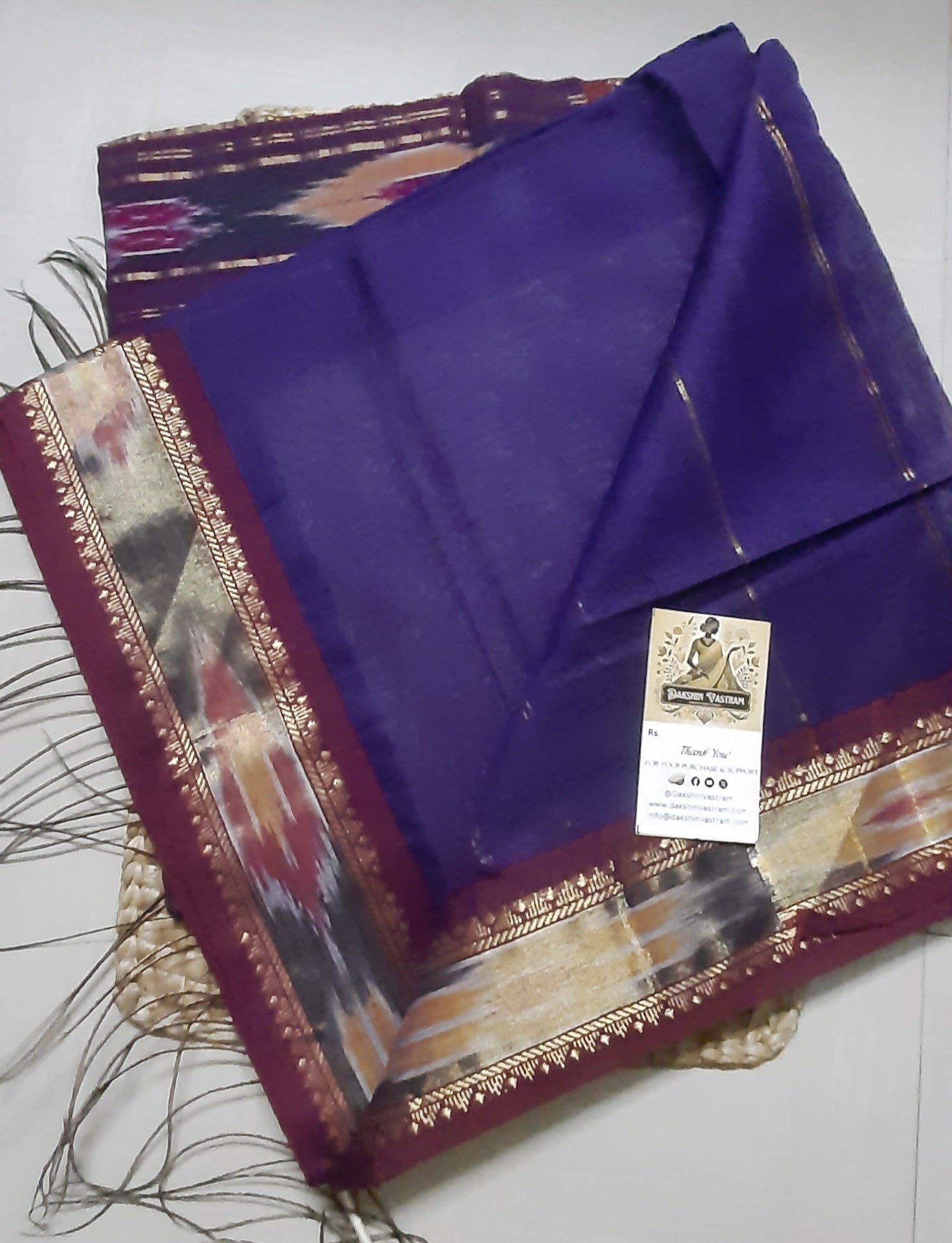 Buy Organic Cotton Kochampalli Saree online – Organic Cotton Kochampalli Saree blouse piece