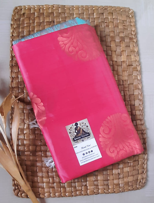 Buy South Indian Saree online – Soft Semi Silk Saree front view