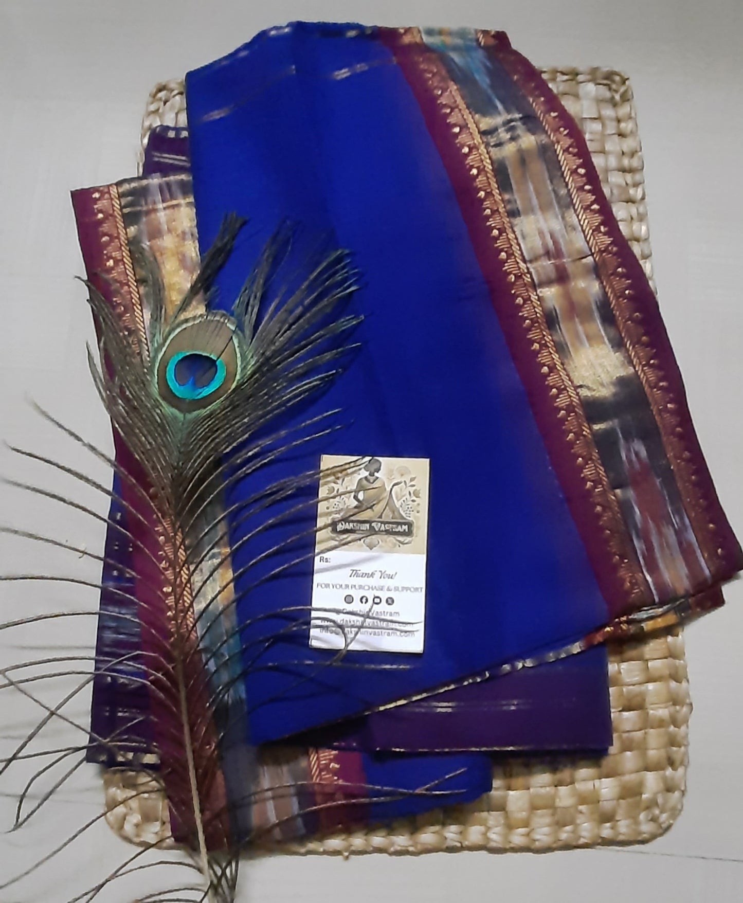 Buy Organic Cotton Kochampalli Saree online – Organic Cotton Kochampalli Saree front view