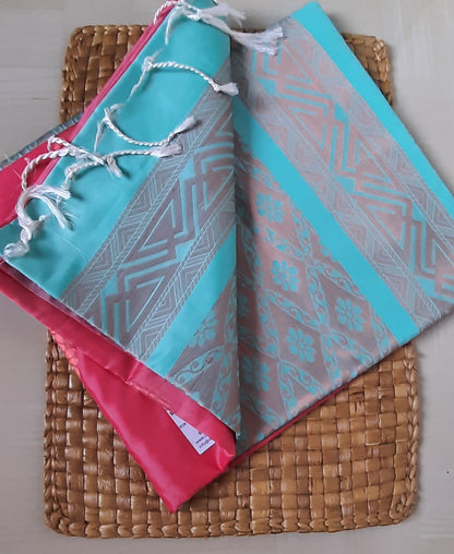 Buy South Indian Saree online – Soft Semi Silk Saree back view