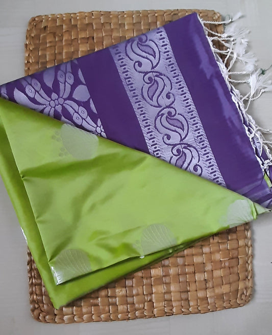 Buy South Indian Saree online – Semi Silk Saree side view