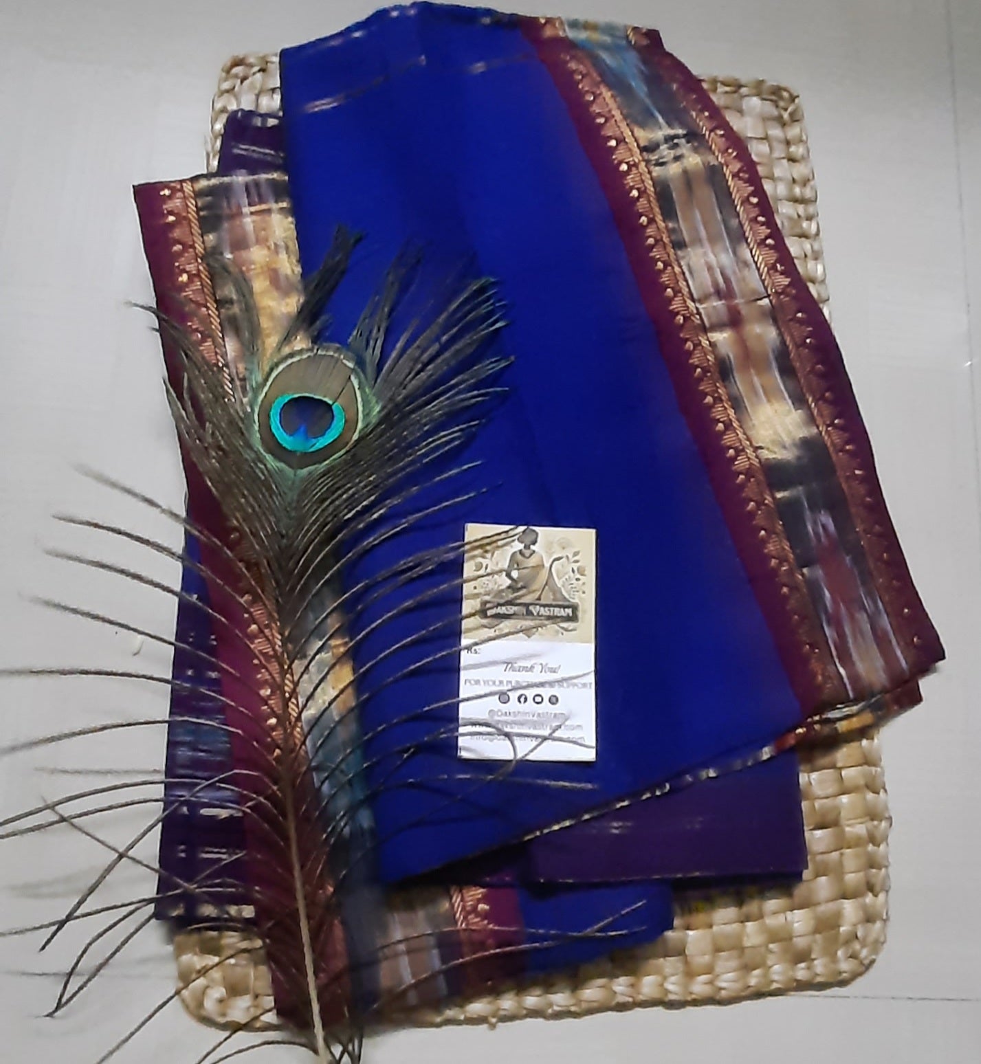 Buy Organic Cotton Kochampalli Saree online – Organic Cotton Kochampalli Saree front view