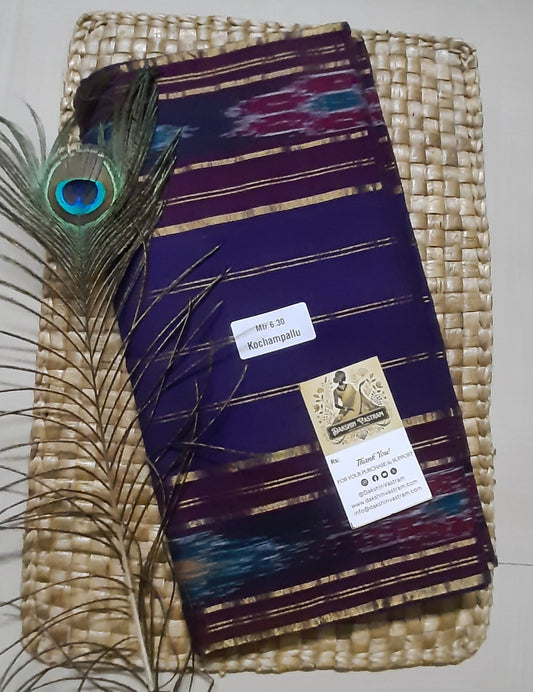Buy Organic Cotton Kochampalli Saree online – Organic Cotton Kochampalli Saree front view
